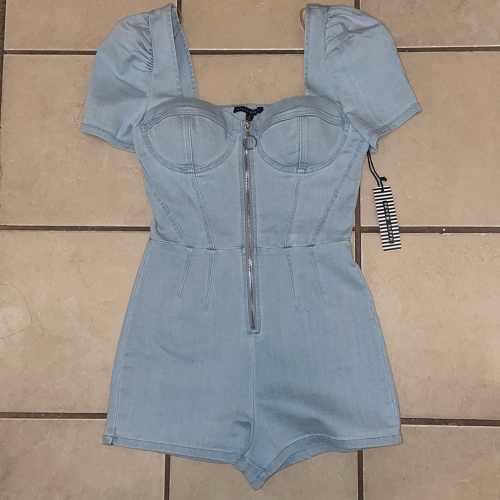 NWT Jean Romper